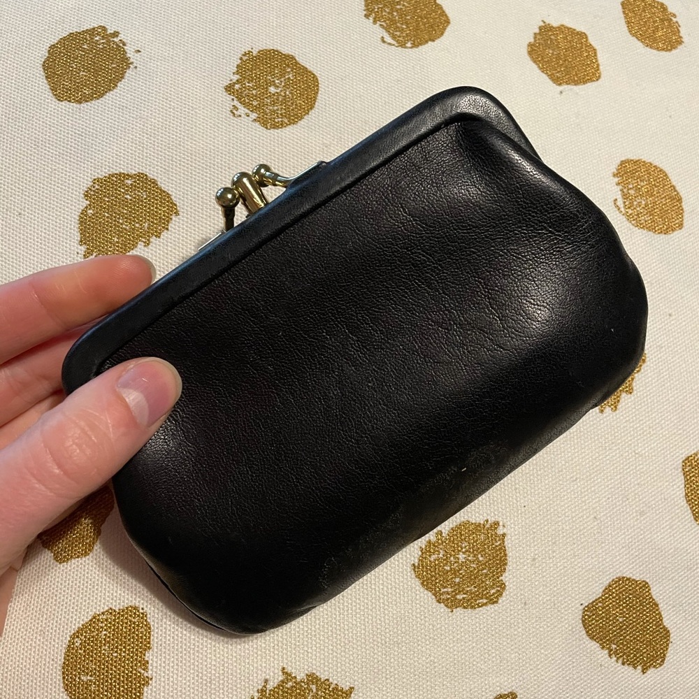 Vintage Rare Snap Leather Coach Cardholder/Wallet